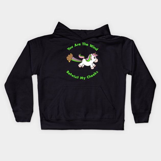 You Are The Wind Betwixt My Cheeks Kids Hoodie by My Tribe Apparel